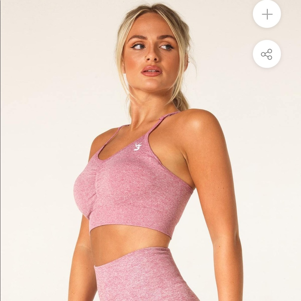Pink V3 Apparel Sports Bra
